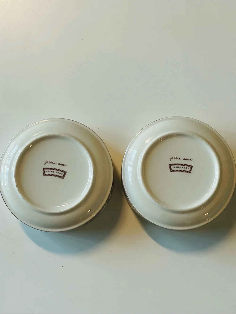 Set of Two Fishs Eddy Brooklyn Cereal Bowls, Discontinued Item